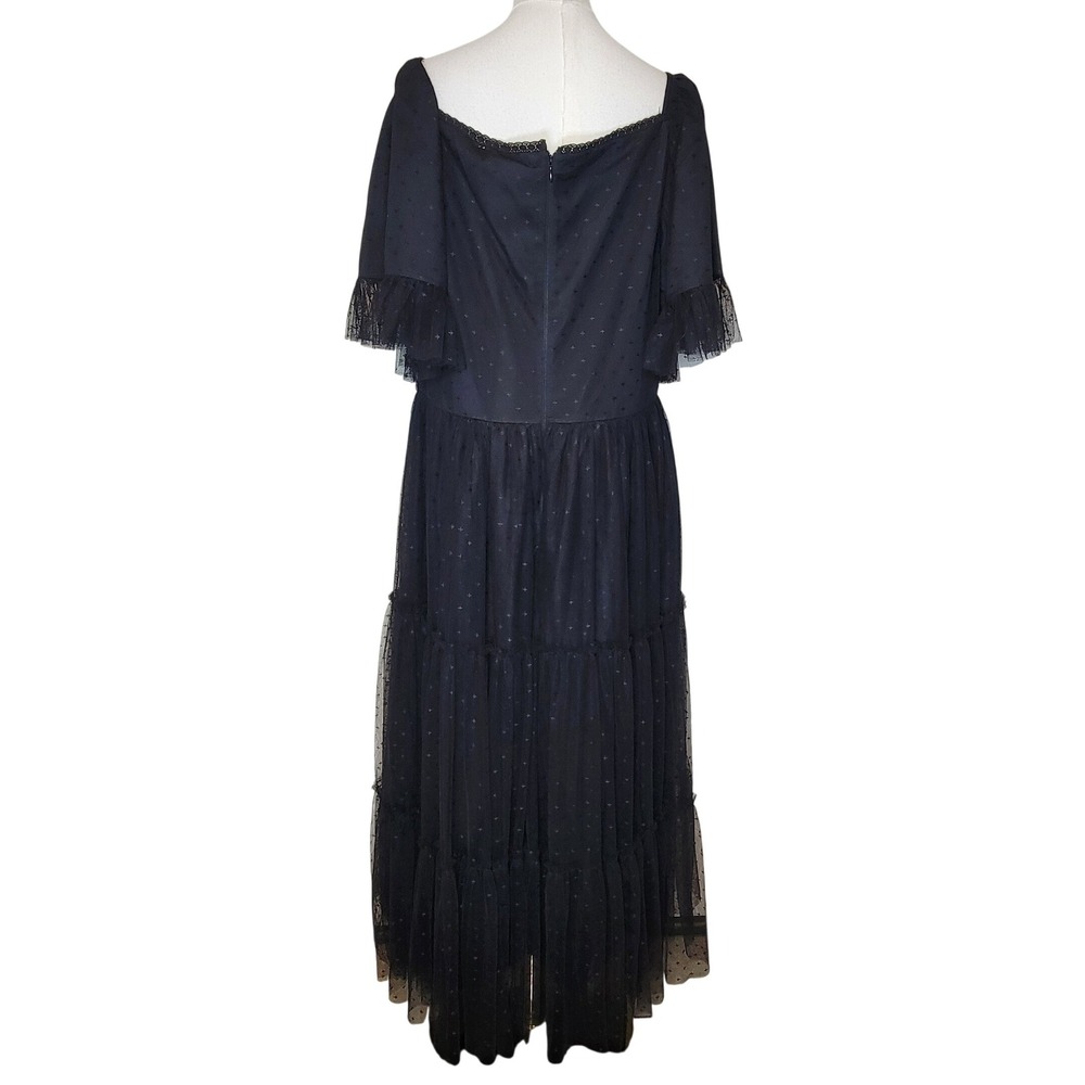 JessaKae Black Tulle Dress 1X NWT Formal Wedding Guest Whimsical Cottagecore - Picture 8 of 8